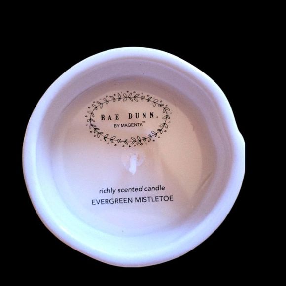 Rae Dunn Jingle Bells White Pottery Evergreen Mistletoe New - Picture 2 of 3